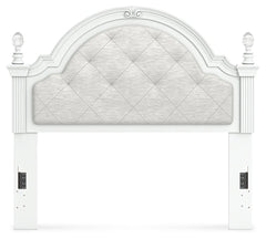 Maylilly White Full Upholstered Panel Headboard - Ornate Home