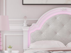 Maylilly White Full Upholstered Panel Headboard - Ornate Home