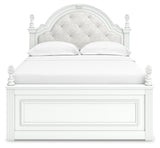 Maylilly White Full Upholstered Panel Storage Bed (Online Special Price) - Ornate Home