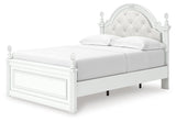 Maylilly White Full Upholstered Panel Storage Bed (Online Special Price) - Ornate Home