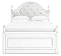 Maylilly White Full Upholstered Panel Storage Bed - Ornate Home