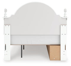 Maylilly White Full Upholstered Panel Storage Bed - Ornate Home