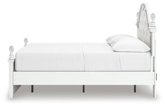Maylilly White Full Upholstered Panel Storage Bed - Ornate Home