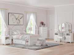 Maylilly White Vanity with Mirror - Ornate Home