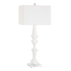 Mayme White Table Lamp - Ornate Home