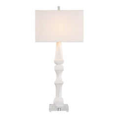 Mayme White Table Lamp - Ornate Home