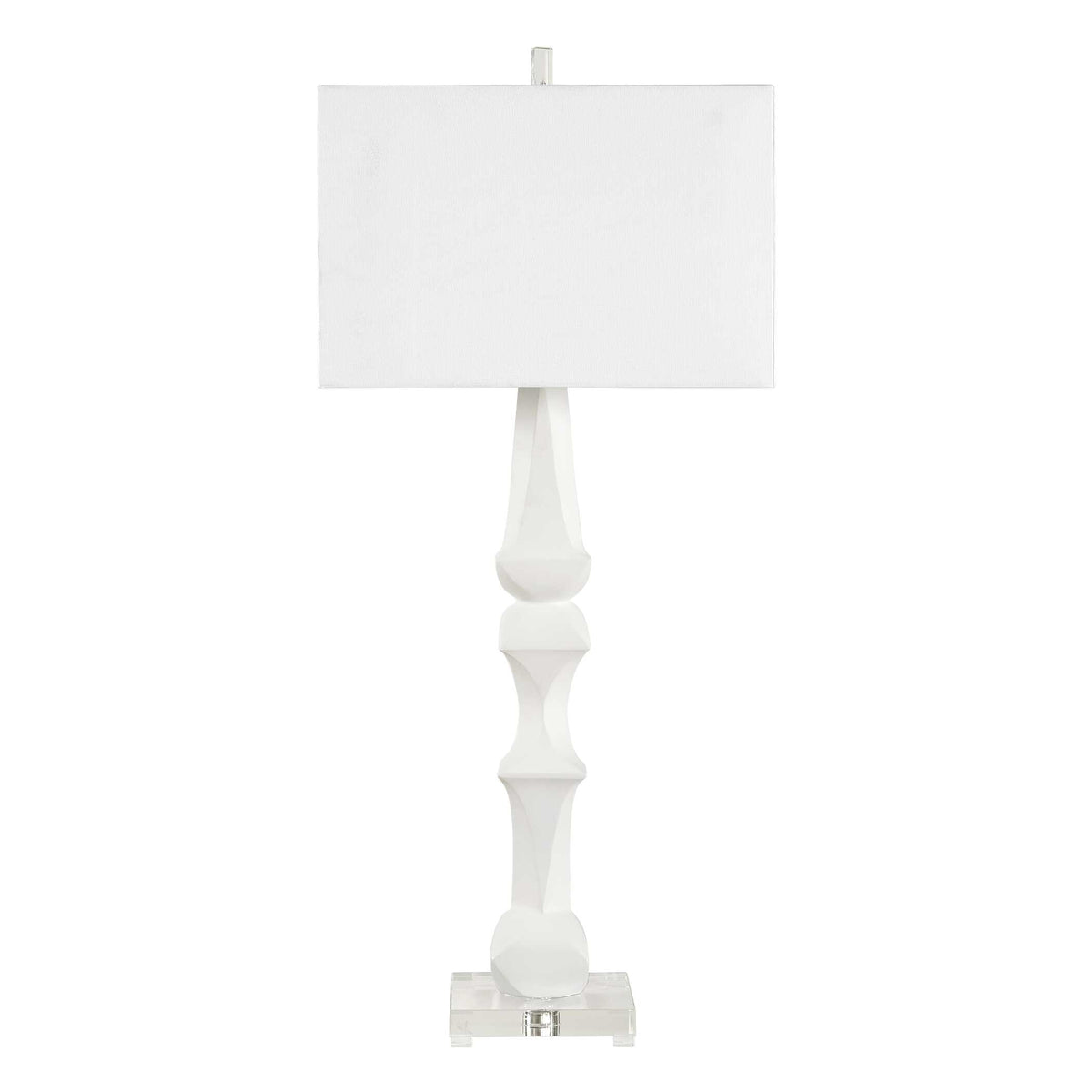 Mayme White Table Lamp - Ornate Home