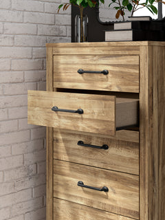 Maystonna Brown Five Drawer Chest (Online Special Price) - Ornate Home