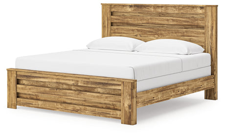Maystonna Brown King Panel Bed - Ornate Home