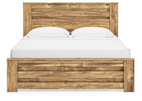 Maystonna Brown King Panel Bed - Ornate Home
