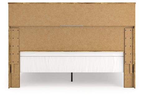 Maystonna Brown King Panel Bed - Ornate Home
