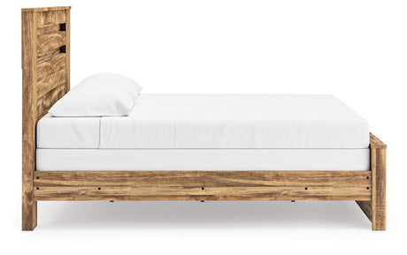 Maystonna Brown King Panel Bed - Ornate Home