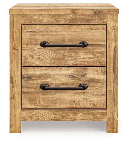 Maystonna Brown Queen Crossbuck Panel Bed, Dresser, Mirror and Nightstand - Ornate Home