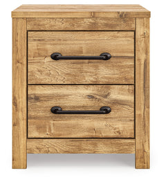 Maystonna Brown Two Drawer Night Stand - Ornate Home