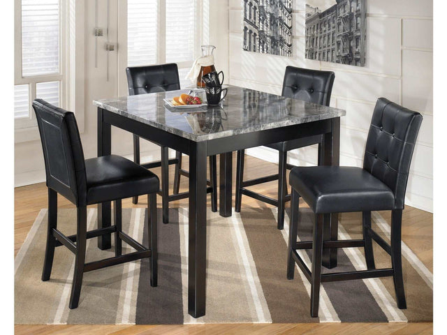Maysville Black Counter Height Dining Room Set / 5pc (Online Special Price) - Ornate Home