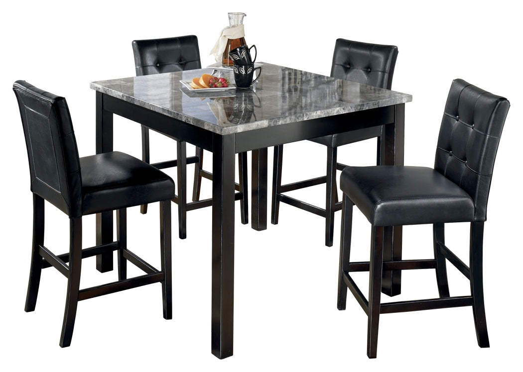 Maysville Black Counter Height Dining Room Set / 5pc (Online Special Price) - Ornate Home