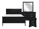 Mayville /Black 4-piece Queen Bedroom Set - Ornate Home
