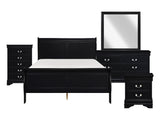 Mayville Black 5-Piece Queen Bedroom Set - Ornate Home