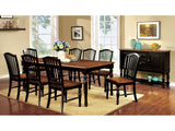 Mayville Black/Antique Oak 7 Pc. Dining Room Set - Ornate Home