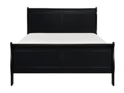Mayville Black Eastern King Bed - Ornate Home