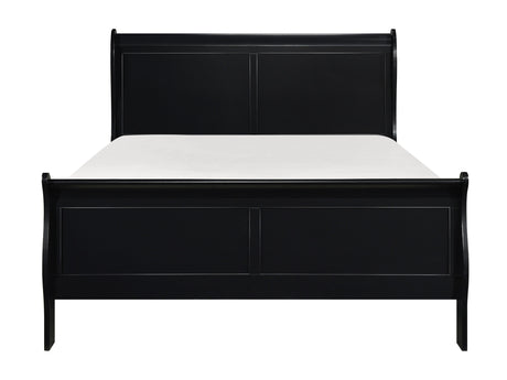 Mayville Black Eastern King Bed - Ornate Home