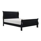 Mayville Black Eastern King Bed - Ornate Home