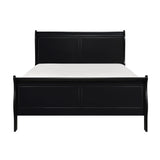 Mayville Black Eastern King Bed - Ornate Home