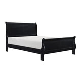 Mayville Black Eastern King Bed - Ornate Home