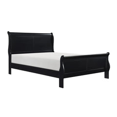 Mayville Black Eastern King Bed - Ornate Home