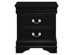 Mayville Black Nightstand - Ornate Home