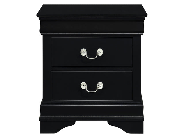 Mayville Black Nightstand - Ornate Home