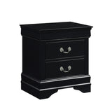 Mayville Black Nightstand - Ornate Home