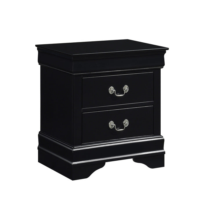 Mayville Black Nightstand - Ornate Home