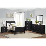 Mayville Black Nightstand - Ornate Home
