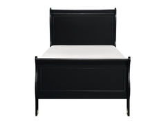 Mayville Black Twin Bed - Ornate Home