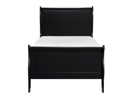 Mayville Black Twin Bed - Ornate Home