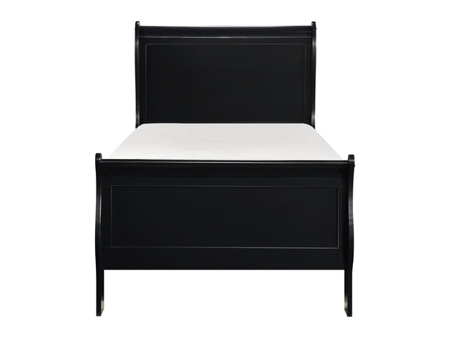 Mayville Black Twin Bed - Ornate Home