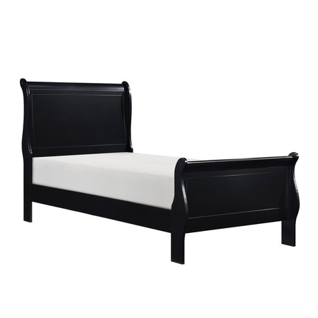 Mayville Black Twin Bed - Ornate Home