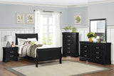 Mayville Black Twin Bed - Ornate Home