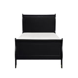 Mayville Black Twin Bed - Ornate Home