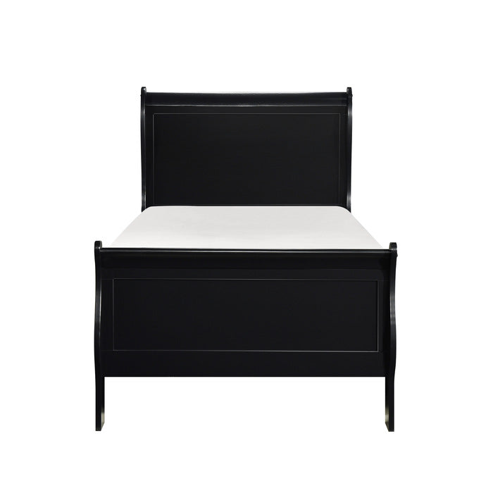 Mayville Black Twin Bed - Ornate Home