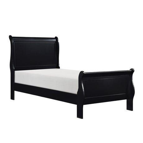 Mayville Black Twin Bed - Ornate Home