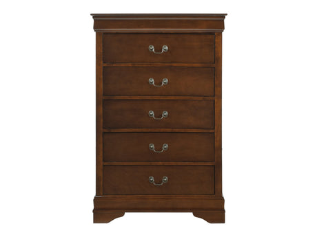 Mayville Brown Cherry Chest - Ornate Home