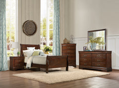 Mayville Brown Cherry Chest - Ornate Home