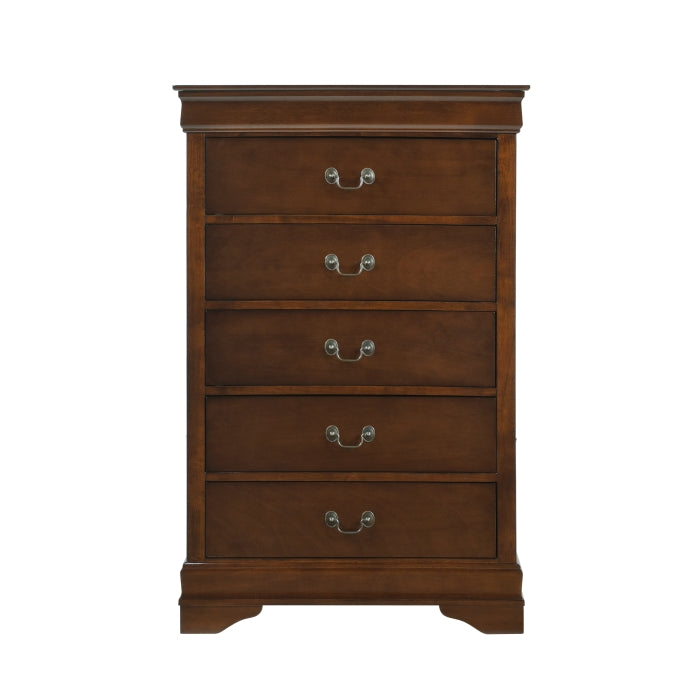 Mayville Brown Cherry Chest - Ornate Home