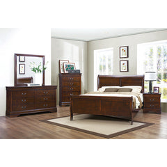 Mayville Brown Cherry Chest - Ornate Home
