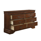 Mayville Brown Cherry Dresser - Ornate Home