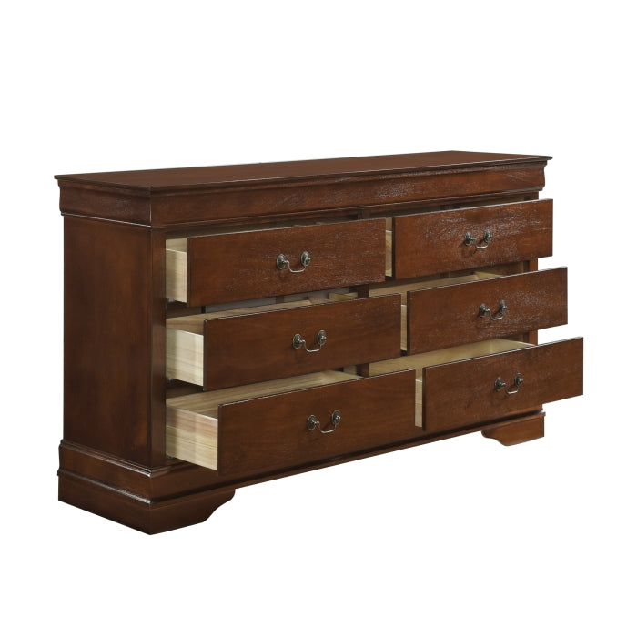 Mayville Brown Cherry Dresser - Ornate Home