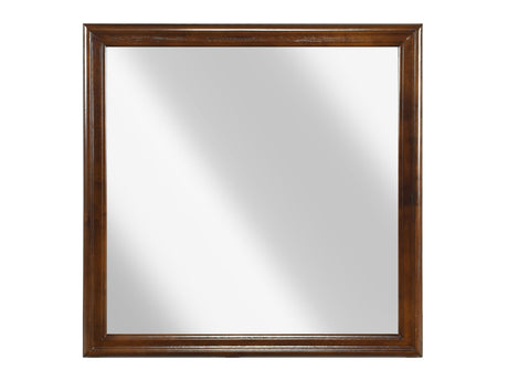 Mayville Brown Cherry Mirror - Ornate Home