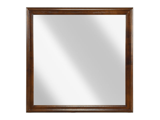 Mayville Brown Cherry Mirror - Ornate Home